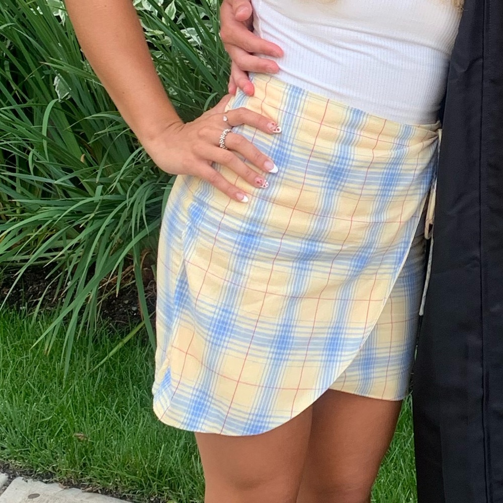 Plaid Mini Skirt size small